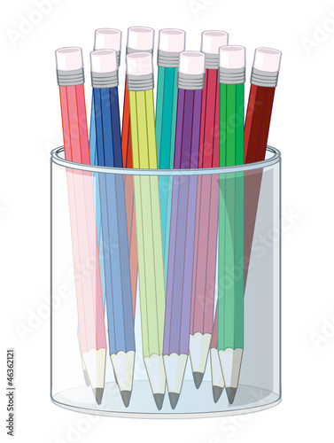 pencils and a cup