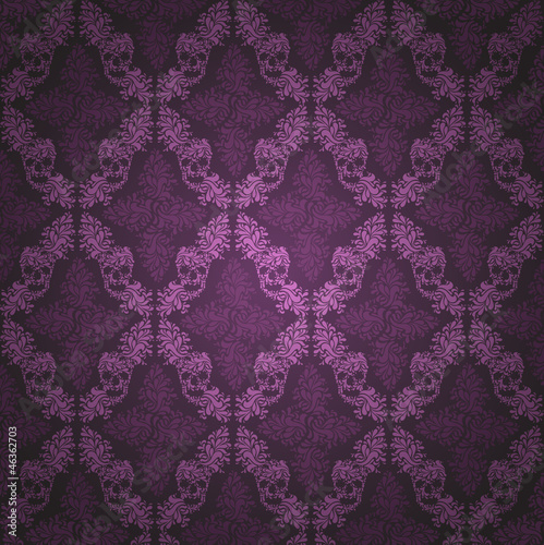 pattern with skull