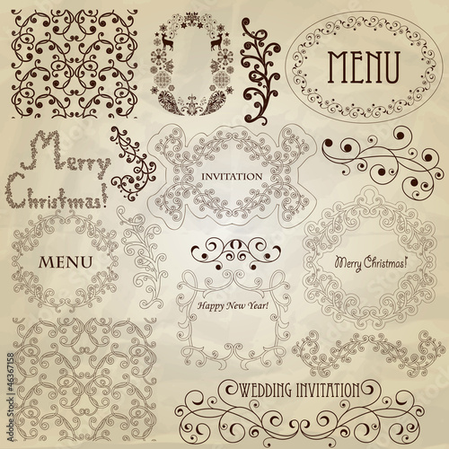 Vector Vintage Design Elements