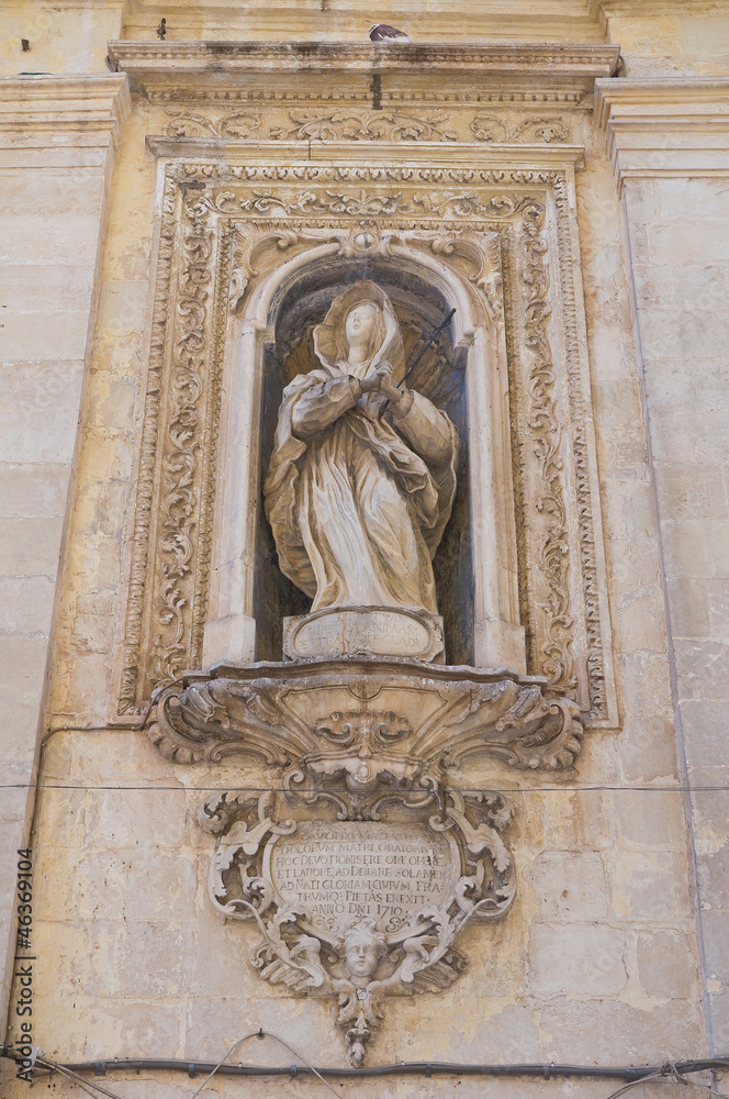 Church of Madonna Addolorata. Galatina. Puglia. Italy.