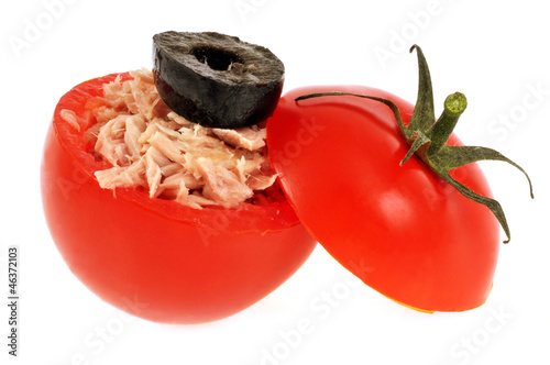 Tomate cerise farcie au thon photo