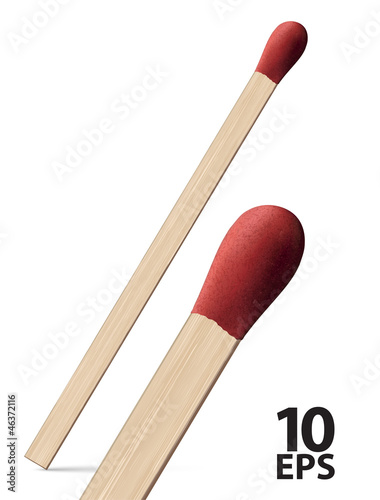 Match. Vector illustration