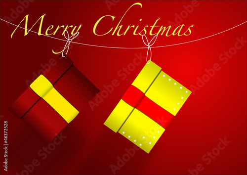 Due pacchi di Natale vector