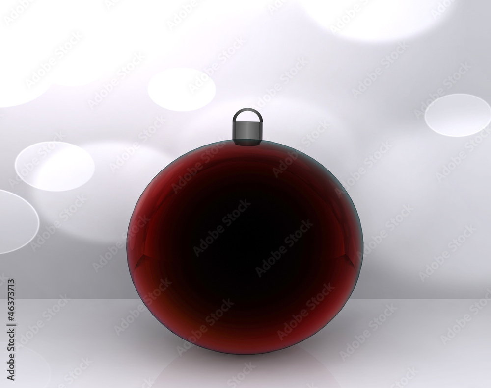 Background with Christmas ball decorated - 3D Background with Christmas ball decorated - 3D