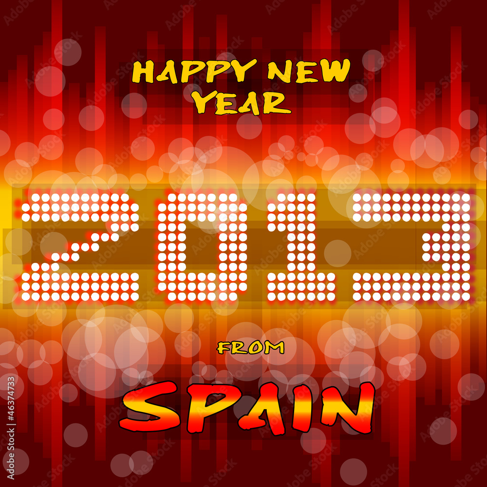 Happy New Year 2013 from Spain
