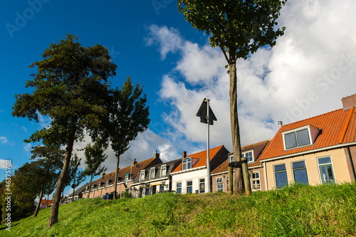 Dutch dike houses photo