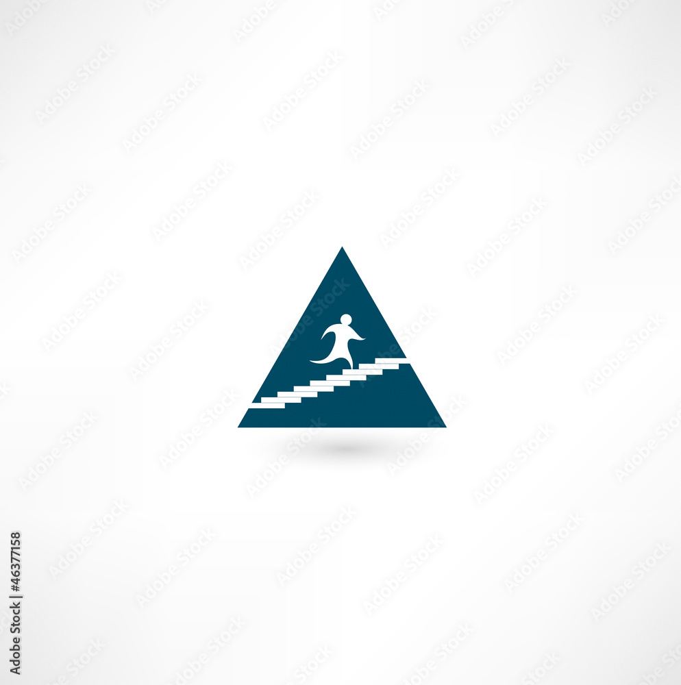 Up the pyramid icon Up the pyramid icon