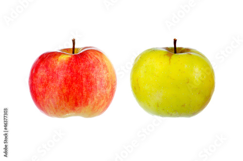 red   yellow apple