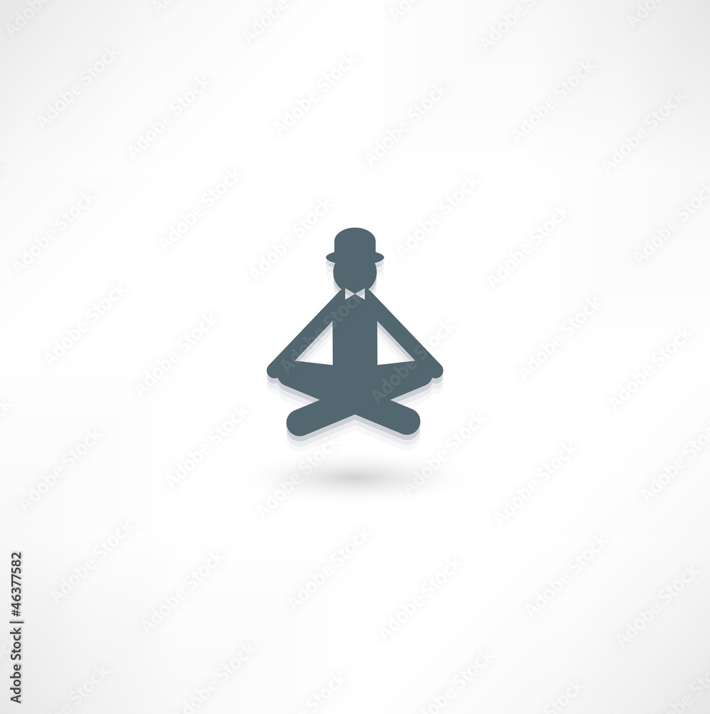 The gentleman in the lotus position The gentleman in the lotus position