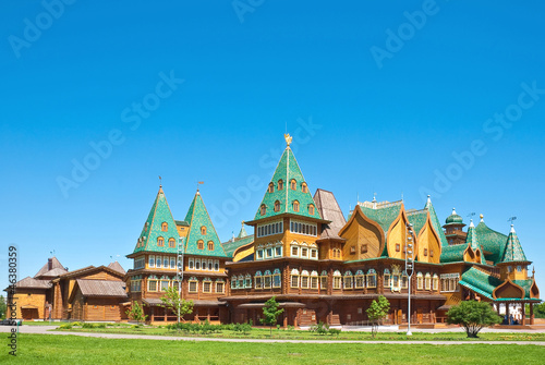 The wooden palace in Kolomenskoye  Moscow  Russia
