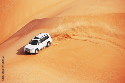 4 by 4 dune bashing is a popular sport of the Arabian desert © Sophie James