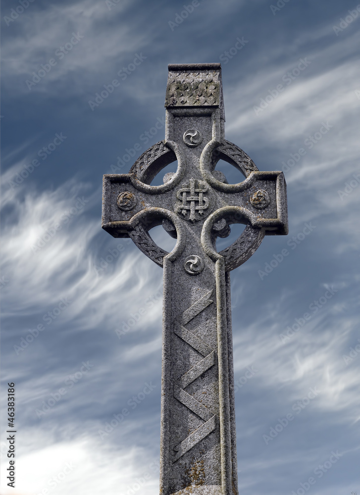 Celtic stone cross