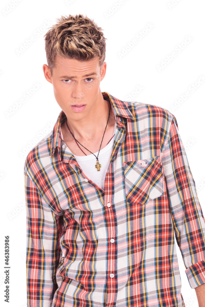 casual man fooling around casual man fooling around