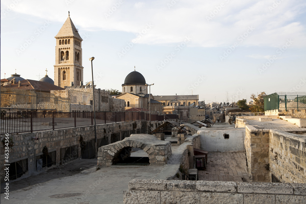 Old city of Jerusalem on top.