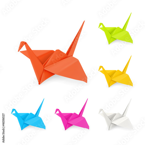 Origami cranes