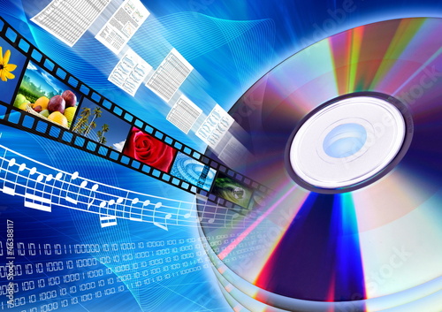 CD / DVD as multimedia content photo