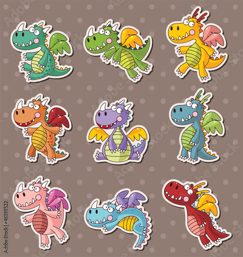 fire dragon stickers