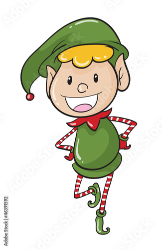 a boy in green joker dress