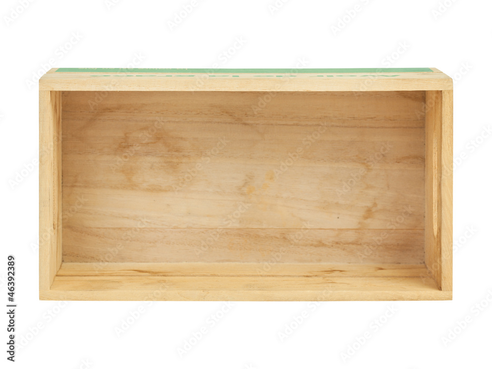empty wooden crate,top view empty wooden crate,top view