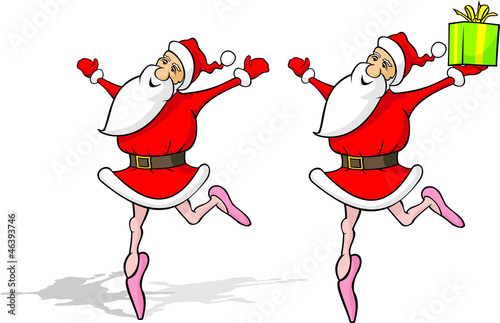 dancing santa claus photo