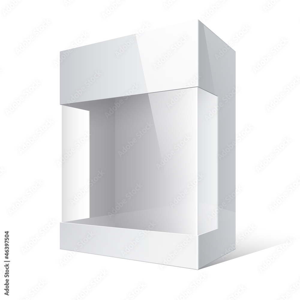 Package Box with a transparent plastic window Package Box with a transparent plastic window