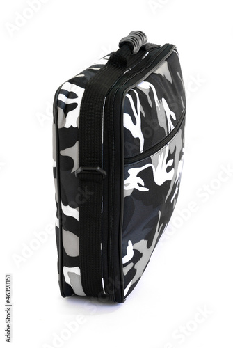 Camouflage (urban) military suitcase for top secret documents