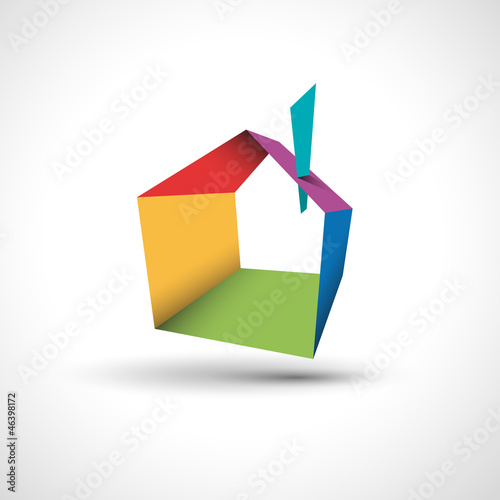 Vector logo abstract house