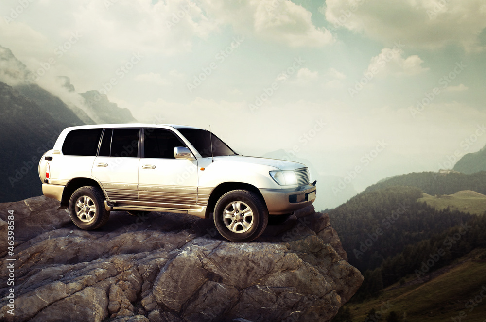 Offroadcar in the Mountains