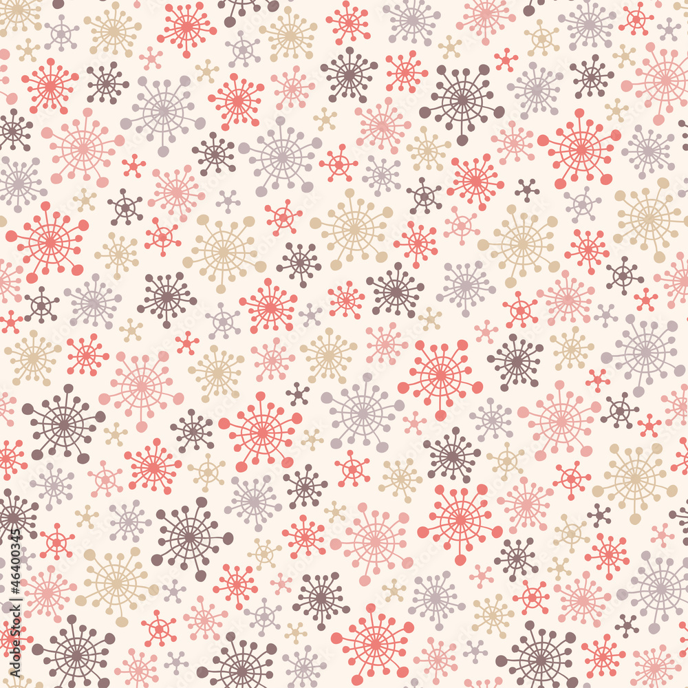 Seamless cute pattern with snowflakes. Vector illustration Seamless cute pattern with snowflakes. Vector illustration