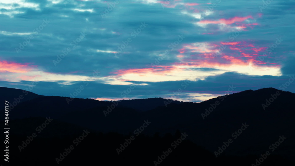 mountain landscape. sunset. mountain landscape. sunset.