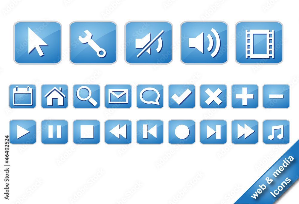 Web and Media icons