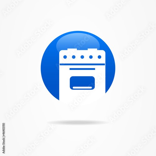 Abstrac kitchen symbol cooker
