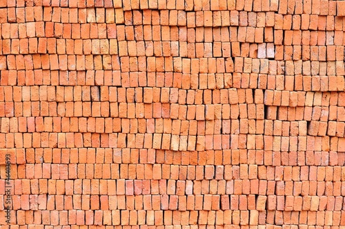 Heap of red brick