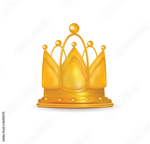 Illustration of royal golden crown