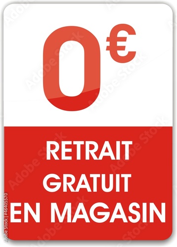 bouton retrait gratuit en magasin