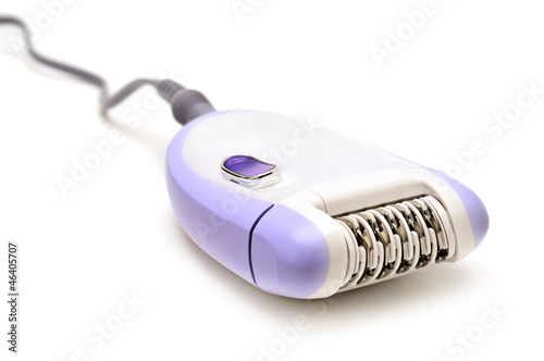 epilator isolated on white background photo