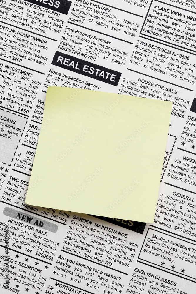 Naklejka premium Real Estate ad