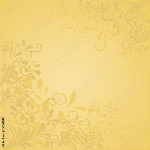 Hintergrund mit Ornamenten in gold