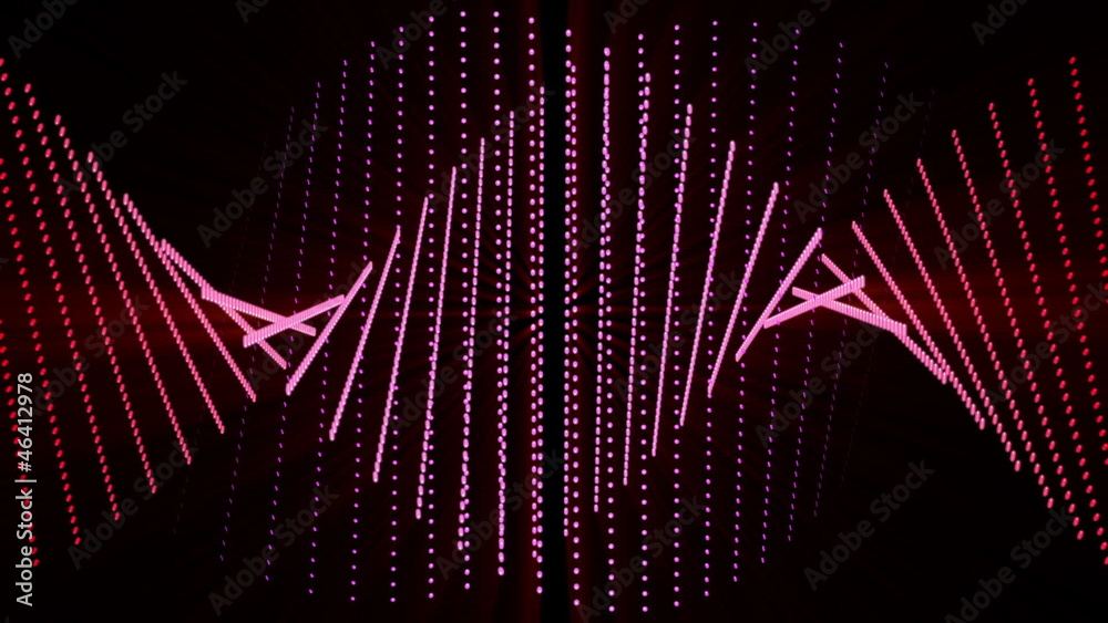 futuristic technology video - objects and lights – loop HD