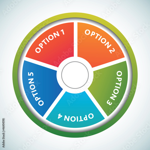 Multicolored presentation color circles template