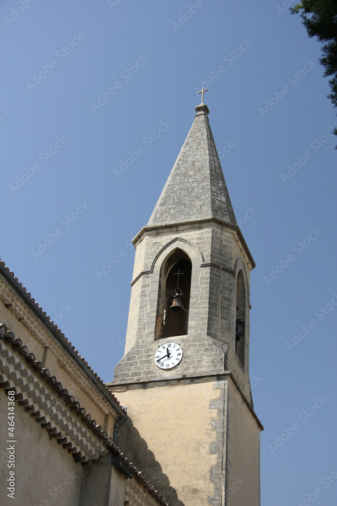 Church tower in the Provence