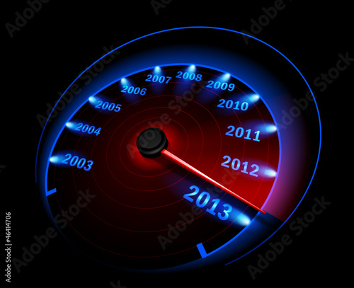 Speedometer 2013. Vector illustration