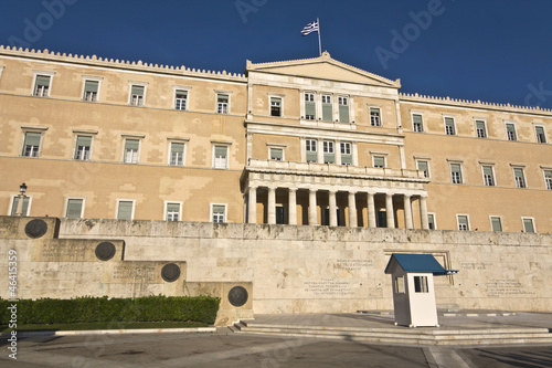 The Greek parliament in Athens, Greece photo