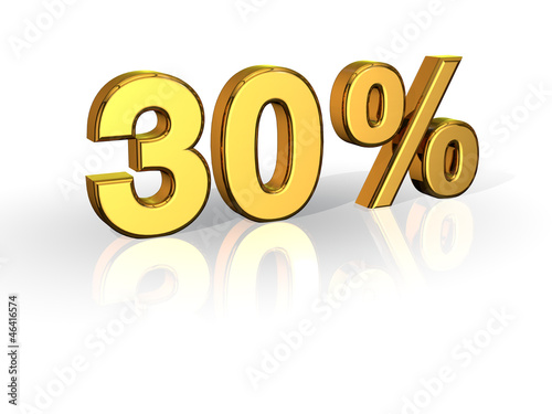 30% Rabatt Aktion Angebot Sonderangebot GOLD