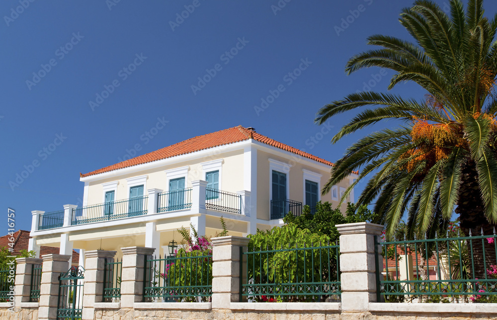 Lixouri city at Kefalonia island in Greece Lixouri city at Kefalonia island in Greece