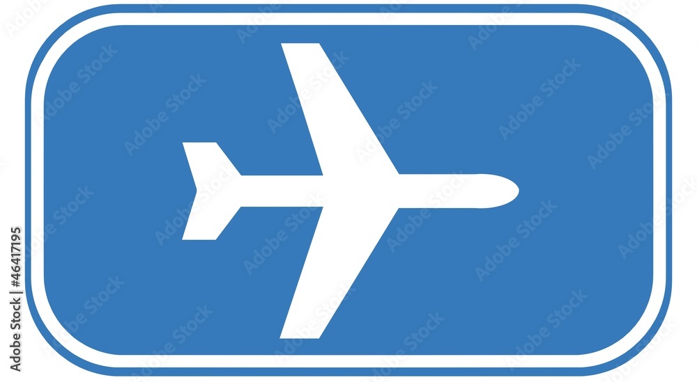 Avion dans un panneau Avion dans un panneau
