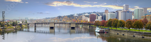 Portland Oregon Downtown Skyline and Bridges photo