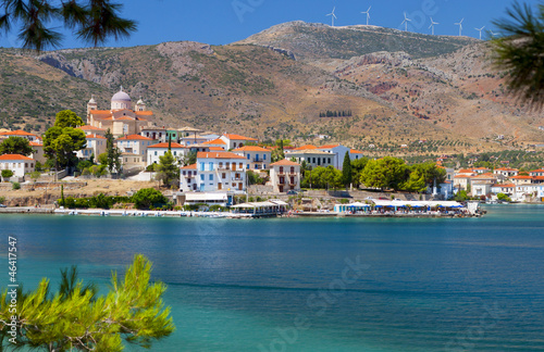 Scenic fishing village of Galaxidi in Greece photo