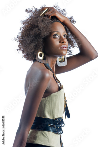 Beautiful woman after another long day