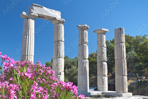 Temple of the Great Gods, Samothraki island, Greece photo